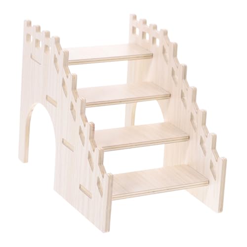NOLITOY Holzleiter für Kleintiere Langlebiges Kletterspielzeug für Hamster und Chinchillas Vielseitige Haustierleiter mit Plattform Fördert Beschäftigung und Spielspaß Kleiner Nager NOLITOY Holzleiter für Kleintiere Langlebiges Kletterspielzeug für Hamster und Chinchillas Vielseitige Haustierleiter mit Plattform Fördert Beschäftigung und Spielspaß Kleiner Nager von NOLITOY