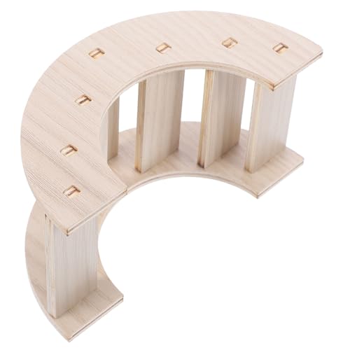 NOLITOY Holzspielzeug Kletterleiter für Kleintiere Mehrfunktionale Hamsterbrücke mit Bissfestigkeit Natürliche Holzleiter als Spielplatz für Meerschweinchen Zwerghamster und Rennmäuse NOLITOY Holzspielzeug Kletterleiter für Kleintiere Mehrfunktionale Hamsterbrücke mit Bissfestigkeit Natürliche Holzleiter als Spielplatz für Meerschweinchen Zwerghamster und Rennmäuse von NOLITOY