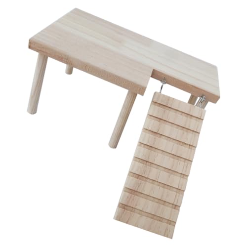 NOLITOY Holzspielzeug für Hamster mit Leiter Plattform für Kleintiere für Klettern Käfig Fördert Balance und Bewegungsfreude NOLITOY Holzspielzeug für Hamster mit Leiter Plattform für Kleintiere für Klettern Käfig Fördert Balance und Bewegungsfreude von NOLITOY
