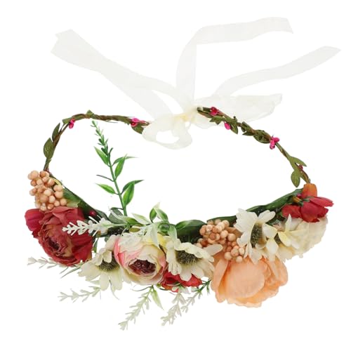 NOLITOY Hunde Blumenhalsband Leicht Künstliche Blumen Hochzeit Party Foto Requisit Verstellbar Eleganter Hundekragen für Welpen und Katzen von NOLITOY