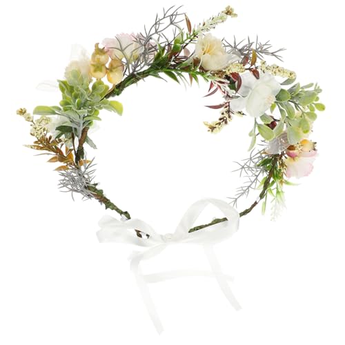 NOLITOY Hunde-Blumenkranz Halsband Verstellbar Leichtes Kunstblumen-Halsband Elegante Haustierdekoration Für Hochzeit Fest Party Foto-Requisite von NOLITOY