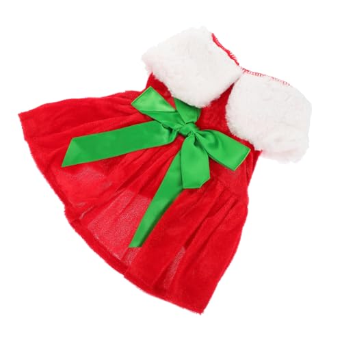NOLITOY Hunde hundewintermantel Katze Weihnachten kostüm Weihnachten hundekleidung hundekostüm Hundejacke Weihnachtsmann-Outfit Rock Winterkleidung für Hunde Hundebekleidung von NOLITOY