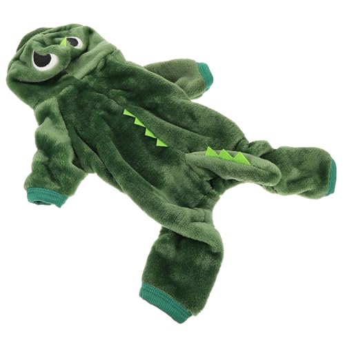 NOLITOY Hundekleidung im Dinosaurier Design aus Korallenfleece Bequemer Hoodie für Haustiere für Herbst und Winter Süßes Outfit für Hunde und Katzen Grün NOLITOY Hundekleidung im Dinosaurier Design aus Korallenfleece Bequemer Hoodie für Haustiere für Herbst und Winter Süßes Outfit für Hunde und Katzen Grün von NOLITOY