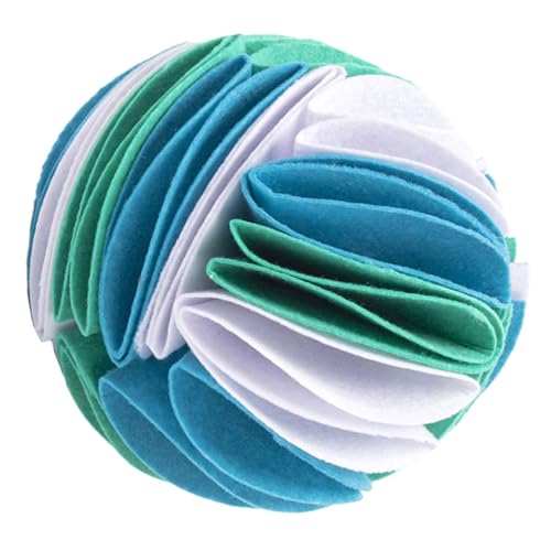 NOLITOY Kauspielzeug für Hunde Interaktive Schnüffelbälle für Haustiere 15cm Langsamer Futterspender Bunte Futtersuchfähigkeiten NOLITOY Kauspielzeug für Hunde Interaktive Schnüffelbälle für Haustiere 15cm Langsamer Futterspender Bunte Futtersuchfähigkeiten von NOLITOY