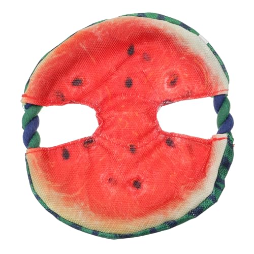 NOLITOY Hundespielzeug Wasserspielzeug Schwimmend Robuster Hundefrisbee in Wassermelonenform Strapazierfähiger Pet Flying Disc für Kleine und Große Hunde Indoor Outdoor Trainingsspielzeug von NOLITOY