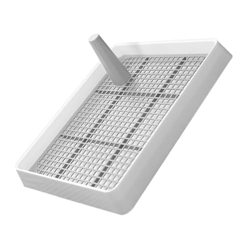 NOLITOY Hundetoilette Tablett rutschfest Trainings welpentoilette Haustier Wc für Kleine Hunde mit Spritzschutz Leicht zu Reinigen Robust und Praktisch von NOLITOY