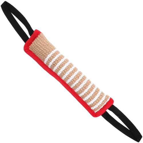 NOLITOY Hundezerrspielzeug Robustes Jute-Beißkissen Für Hunde Mit 2 Griffen Jute-Ziehspielzeug Hundebiss-Trainingsgerät Für Kleine Mittelgroße Und Große Hunde Welpentraining Interaktives NOLITOY Hundezerrspielzeug Robustes Jute-Beißkissen Für Hunde Mit 2 Griffen Jute-Ziehspielzeug Hundebiss-Trainingsgerät Für Kleine Mittelgroße Und Große Hunde Welpentraining Interaktives von NOLITOY