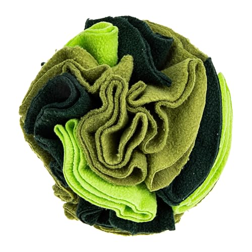 NOLITOY Interaktiver Hundeschnüffelball aus Robustem Fleece Langsamer Futterspender für Beschäftigung und Training gegen Langeweile für Kleine und Große Hunde für Innen Außenbereich von NOLITOY