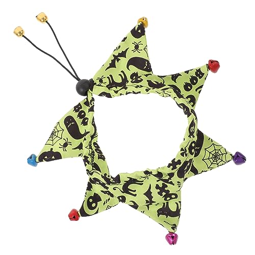 NOLITOY Kätzchenhalsband Welpenhalsband Halsband Für Katze Halloween- Hundehalsband Mit Geistermuster Tragbares Hundehalsband Haustierhalsband Draussen Polyester Hundebedarf von NOLITOY