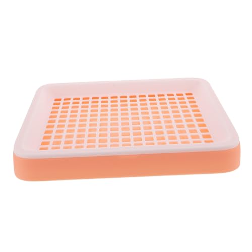 NOLITOY Kaninchen Toilette mit Erhöhtem Zaun Robuste Auslaufsichere Kleintier Wc Box Geeignet für Kaninchen Meerschweinchen Chinchilla und Hamster Hygienisches Haustier Litter Training von NOLITOY