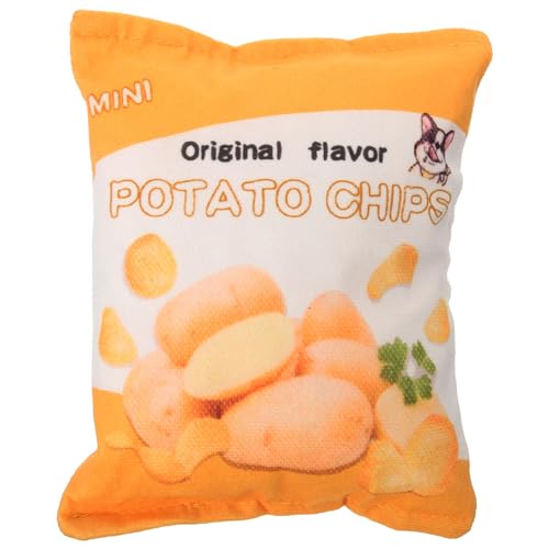 NOLITOY Kartoffel-Lustiges Chip-Beutel-Spielzeug Für Hunde Lustiges Plüsch-Quietsch-Futterspielzeug Für Hunde Interaktives Quietschendes Kau-Plüschspielzeug – Gelb NOLITOY Kartoffel-Lustiges Chip-Beutel-Spielzeug Für Hunde Lustiges Plüsch-Quietsch-Futterspielzeug Für Hunde Interaktives Quietschendes Kau-Plüschspielzeug – Gelb von NOLITOY