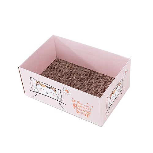 NOLITOY Katze Entspannendes Bett Katzenkratzbrett Katzen-Board-Pads Kratzbaum Katzenspielzeug Für Den Innenbereich Katzenkratzer Aus Pappe Kratzbett Mit Katzenkopf Handauflage Katzenhaus NOLITOY Katze Entspannendes Bett Katzenkratzbrett Katzen-Board-Pads Kratzbaum Katzenspielzeug Für Den Innenbereich Katzenkratzer Aus Pappe Kratzbett Mit Katzenkopf Handauflage Katzenhaus von NOLITOY