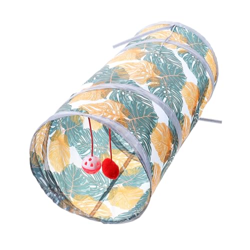 NOLITOY Katzen Spieltunnel Pop Up Faltbar Interaktives Kätzchen Tunnel Großes Haustier Zubehör Für Indoor Spielspaß Verstecken Jagen Toben von NOLITOY