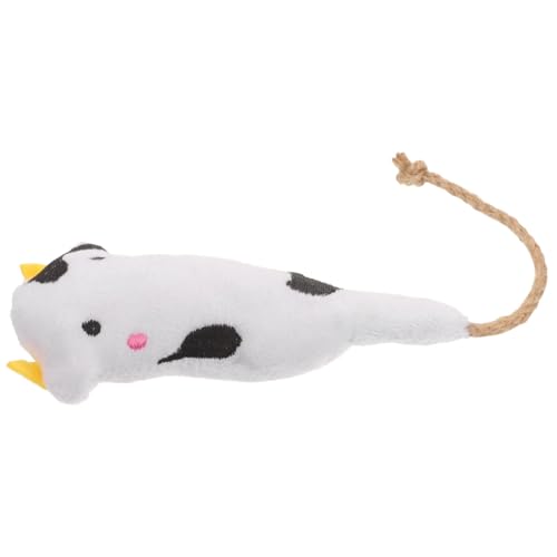 NOLITOY Katze Plüschtier Kauspielzeug für Haustiere interaktives Katzenspielzeug Interactive cat Toy Katzen plüschtier Kätzchen Spielzeug Spielzeuge Katzen-Kuh-Spielzeug NOLITOY Katze Plüschtier Kauspielzeug für Haustiere interaktives Katzenspielzeug Interactive cat Toy Katzen plüschtier Kätzchen Spielzeug Spielzeuge Katzen-Kuh-Spielzeug von NOLITOY