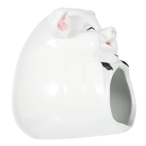 NOLITOY Keramik Hamsterhaus mit Cartoon Design Kleines Versteck und Kuscheliges Schlafhaus Geeignet als Kühles Nest für Meerschweinchen Chinchilla und Weitere Kleintiere NOLITOY Keramik Hamsterhaus mit Cartoon Design Kleines Versteck und Kuscheliges Schlafhaus Geeignet als Kühles Nest für Meerschweinchen Chinchilla und Weitere Kleintiere von NOLITOY