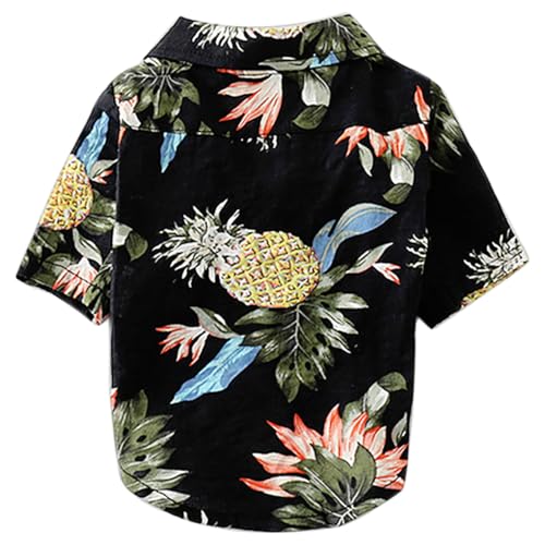 NOLITOY Kleider Sommerhemd Für Haustiere Kleid Für Den Sommer Hawaii-Shirt Pullover Weste Welpe Halloweenkostü ung Für Hunde Trachtenhemd Hund Sommer Hawaiihemd Kokosnussbaum Die Katze von NOLITOY