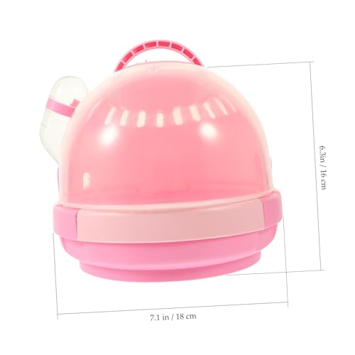 NOLITOY Kleine Transparente Hamster Transportbox mit Tragegriff Atmungsaktiver Leichter Reisekäfig für Hamster Meerschweinchen und Kleintiere für Ausflüge und Reisen NOLITOY Kleine Transparente Hamster Transportbox mit Tragegriff Atmungsaktiver Leichter Reisekäfig für Hamster Meerschweinchen und Kleintiere für Ausflüge und Reisen von NOLITOY
