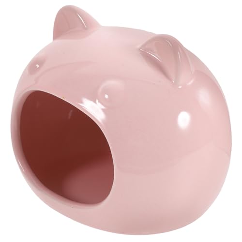 NOLITOY Kleines Keramik Hamsterversteck Haustierhaus für Zwerghamster Meerschweinchen Ratten und Ähnliche Kleintiere Leicht und Tragbar für Käfige und Gemütliche Rückzugsorte Sanftem Rosa NOLITOY Kleines Keramik Hamsterversteck Haustierhaus für Zwerghamster Meerschweinchen Ratten und Ähnliche Kleintiere Leicht und Tragbar für Käfige und Gemütliche Rückzugsorte Sanftem Rosa von NOLITOY