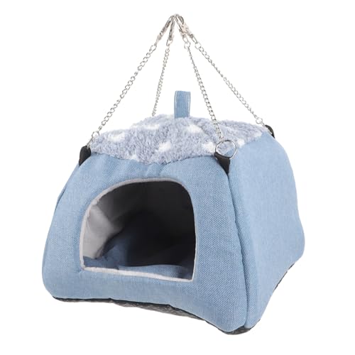 NOLITOY Kleintier Hängematte Warmes Hamsterhaus für Kleine Haustiere mit Weichem Schwamm Gemütliches Nest für Hamster Zuckergleiter und Mäuse Geeignet NOLITOY Kleintier Hängematte Warmes Hamsterhaus für Kleine Haustiere mit Weichem Schwamm Gemütliches Nest für Hamster Zuckergleiter und Mäuse Geeignet von NOLITOY