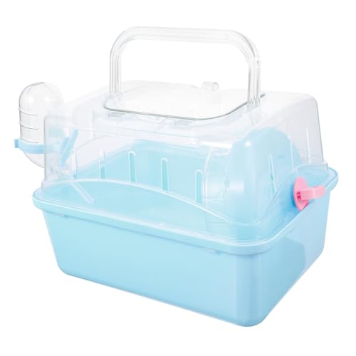 NOLITOY Kleintier Transportkäfig mit Dach Tragbarer Hamsterkäfig aus Hygienischem Kunststoff für Hamster Meerschweinchen und Andere Kleintiere Outdoor Reisen NOLITOY Kleintier Transportkäfig mit Dach Tragbarer Hamsterkäfig aus Hygienischem Kunststoff für Hamster Meerschweinchen und Andere Kleintiere Outdoor Reisen von NOLITOY