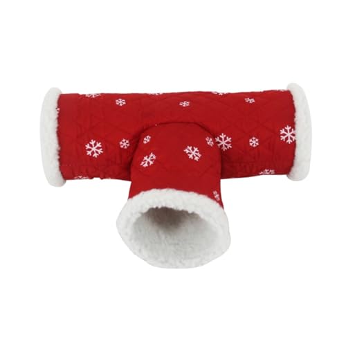 NOLITOY Kleintier Tunnelspielzeug aus Warmem Fleece Kleines Versteck und Kuschelhöhle für Hamster Meerschweinchen Ratten und Kaninchen Winterbett Farbe Zufällig Zufällige Zufällige Farbe von NOLITOY