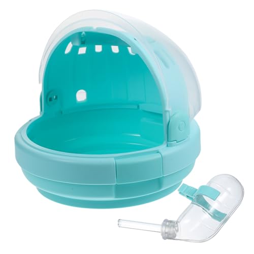 NOLITOY Hamsterkäfig Hamstertragebox Mäuse Käfig Hamster-reisebox Tragetasche Für Meerschweinchen Hamstertrage Goldener Plastik Reisen Kaninchenkäfig von NOLITOY