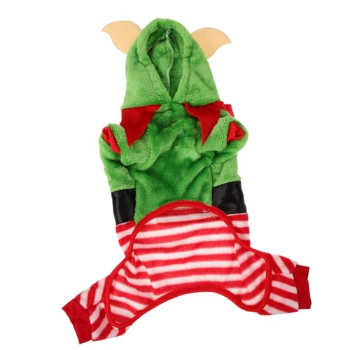 NOLITOY Süße Weihnachtskleidung für Hunde Weihnachtsparty Hundekostüm Outfit Bequeme Welpenkleidung M von NOLITOY
