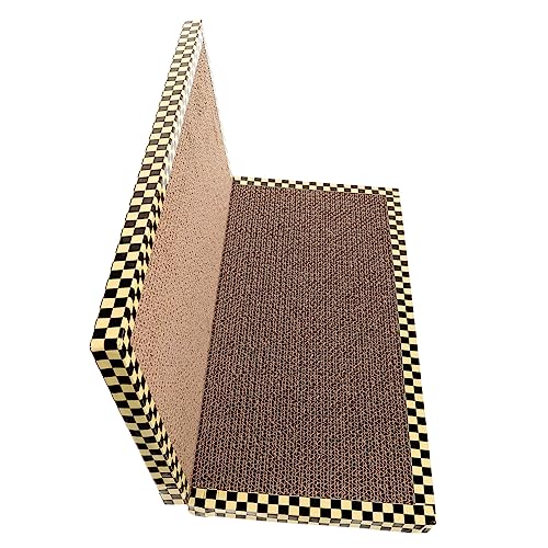 NOLITOY Kratzbaum Für Katzen Bodenkratzpad Anti-Kratz-Board Lustiges Kratzbrett Horizontales Kratzpad Interaktives Haustierspielzeug Krallenschleifbrett Schachbrett Wellpapier Bodenschaber NOLITOY Kratzbaum Für Katzen Bodenkratzpad Anti-Kratz-Board Lustiges Kratzbrett Horizontales Kratzpad Interaktives Haustierspielzeug Krallenschleifbrett Schachbrett Wellpapier Bodenschaber von NOLITOY