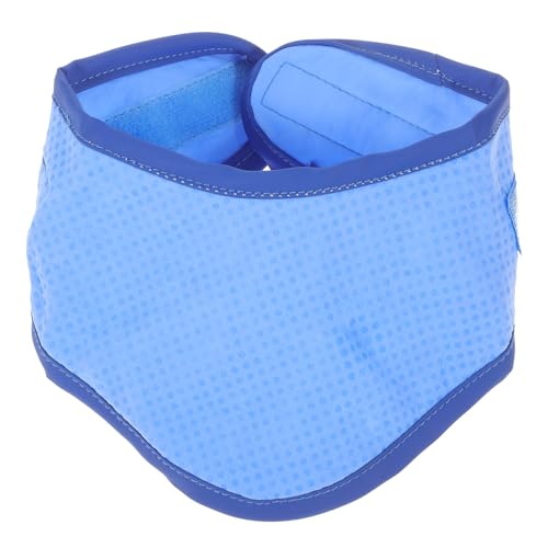 NOLITOY Kühlendes Verstellbares Hundehalsband Neckerchief aus Atmungsaktivem Material für Sommer Komfortabel und Modisch Geeignet für Große Hunde Blaue Farbe von NOLITOY