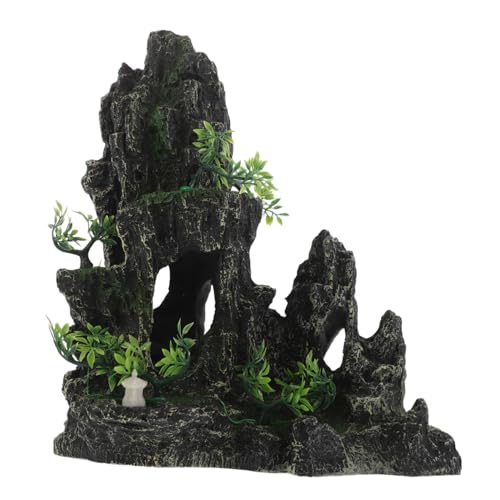 NOLITOY Künstlicher Aquarienfelsen mit Garnelenversteck Langlebige Resin-Dekoration für Fischbecken Pflegeleichtes Aquarium Ornament Geeignet für Beckenstile NOLITOY Künstlicher Aquarienfelsen mit Garnelenversteck Langlebige Resin-Dekoration für Fischbecken Pflegeleichtes Aquarium Ornament Geeignet für Beckenstile von NOLITOY