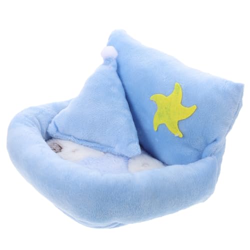 NOLITOY Kuscheliges Hamster Nest Warmes Plüschbett für Kleine Haustiere Wie Meerschweinchen Igel Chinchilla und Hamster Winterversteck mit Weichem Kissen für Behaglichen Schlaf von NOLITOY