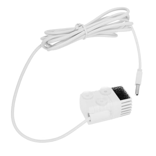 NOLITOY Leise USB Betriebene Wasserpumpe für Katzenbrunnen mit Einstellbarem Direktwasserfluss Einsetzbar für Aquarien Teiche und Haustiertrinkbrunnen Langlebig und Verschleißfest von NOLITOY