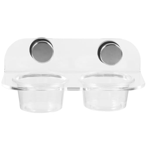 NOLITOY Magnetische Reptilienleiste Doppelnapf Reptilien-Futternapf Futterbecher Futter-Wasser-Futterspender Für Haubengeckos Eidechsen Chamäleons Haustiere Spinnen NOLITOY Magnetische Reptilienleiste Doppelnapf Reptilien-Futternapf Futterbecher Futter-Wasser-Futterspender Für Haubengeckos Eidechsen Chamäleons Haustiere Spinnen von NOLITOY