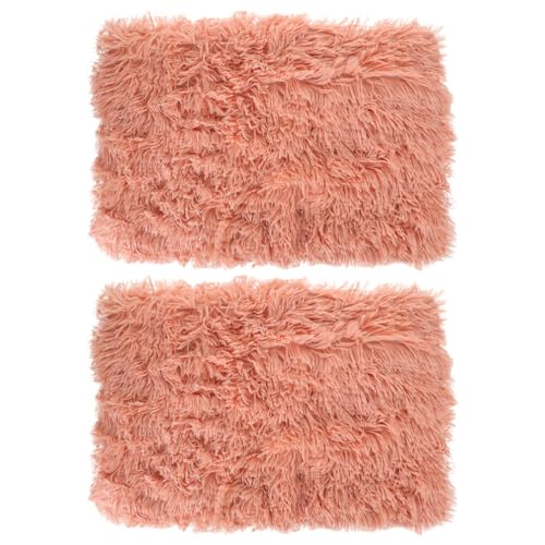 NOLITOY Meerschweinchen-Bettmatte 2 Stück Verdickte Plüsch-Kaninchen-Winterschlafbettwäsche Flusen Hasen-Bettmatte Warme Meerschweinchen-Bettmatte Plüsch-Pad-Matte Kleine von NOLITOY