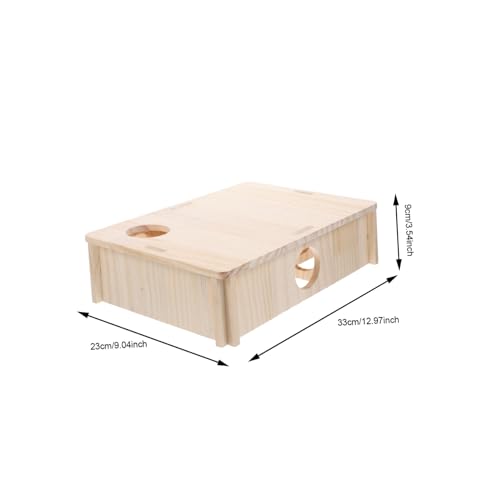 NOLITOY Mehrkammer hamsterhaus aus Holz Mehrstufiges Versteck Kauspielzeug Sicher und Beißfest für Hamster und Meerschweinchen DIY bemalbar Multifunktionales Labyrinth NOLITOY Mehrkammer hamsterhaus aus Holz Mehrstufiges Versteck Kauspielzeug Sicher und Beißfest für Hamster und Meerschweinchen DIY bemalbar Multifunktionales Labyrinth von NOLITOY