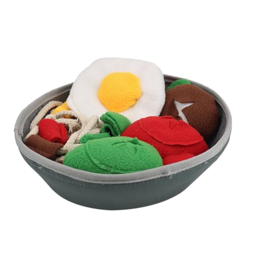 NOLITOY Multi funktionales Hundepuzzlespielzeug aus Hautfreundlichem Polyester Fördert Spür Fressinstinkt Sicher für Welpen und Hunde Interaktives Futterspielzeug Höhenverstellbar von NOLITOY