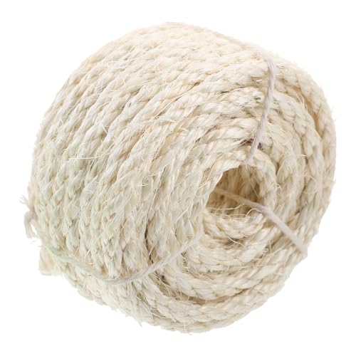 NOLITOY Natürliches Sisal Seil Robustes Ersatzseil für Katzenkratzbaum und Kratzpfosten DIY Sisalrolle für Katzenmöbel Schützend und Dekorativ für Katzenliebhaber und Reparaturen von NOLITOY