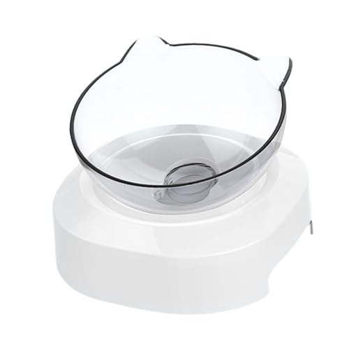 NOLITOY Neigender Haustier futternapf mit Niedrigem Schwerpunkt Stabile rutschfeste Fressschale für Hunde und Katzen Lebensmittelecht Vielseitig als Futter Wassernapf Geeignet von NOLITOY