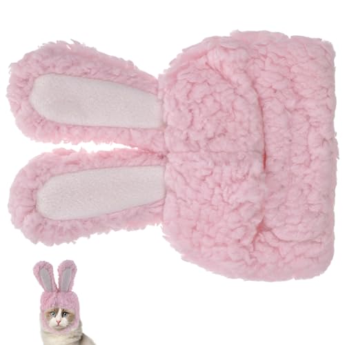 NOLITOY Osterhasenmütze The Rabbit Hutch hasenhütte Katzenkostüm Hasenmütze Katzenmütze Welpenzubehör Schutzhut für Haustiere Wärmemütze für Katzen Karikatur Kleiner Kappe von NOLITOY