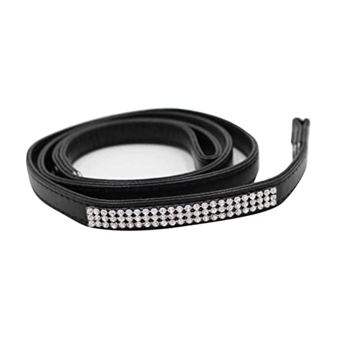 NOLITOY PU Hundeleine mit Glitzer Rhinestones Verstellbare Trainingsleine für Kleine für Tägliche Jogging und Freizeitaktivitäten Langlebig von NOLITOY