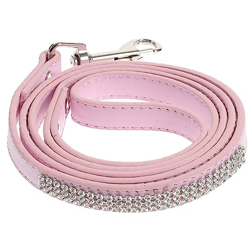 NOLITOY PU Hundeleine mit Glitzernden Strasssteinen Verstellbare Leine für Kleine Training Spazierengehen und Joggen für Stilvolle Hundebesitzer NOLITOY PU Hundeleine mit Glitzernden Strasssteinen Verstellbare Leine für Kleine Training Spazierengehen und Joggen für Stilvolle Hundebesitzer von NOLITOY