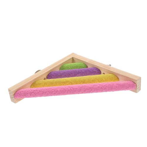 NOLITOY Papageien Spielstand Leiter aus Ökologischem Material Kletter und Kauspielzeug für Sittiche Wellensittiche Nymphensittiche Fördert Balance und Bewegung Einfache Bunte Farbmischung NOLITOY Papageien Spielstand Leiter aus Ökologischem Material Kletter und Kauspielzeug für Sittiche Wellensittiche Nymphensittiche Fördert Balance und Bewegung Einfache Bunte Farbmischung von NOLITOY