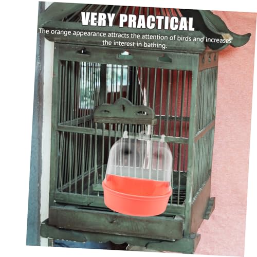 NOLITOY Parrot Bath Box aus Robustem Kunststoff Hängende Vogelbadewanne für Wellensittiche Kanarienvögel und Kleine Vögel Praktische Dusche für Vogelkäfig Leicht und Langlebig Geeignet NOLITOY Parrot Bath Box aus Robustem Kunststoff Hängende Vogelbadewanne für Wellensittiche Kanarienvögel und Kleine Vögel Praktische Dusche für Vogelkäfig Leicht und Langlebig Geeignet von NOLITOY