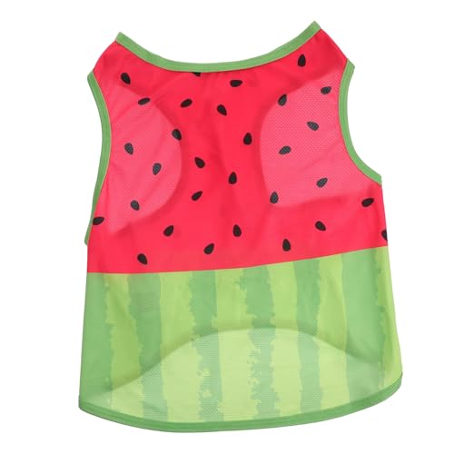 NOLITOY Pet Cooling Weste für Hunde XL Atmungsaktive Sommerkleidung mit Wassermelonen Motiv Leichtes Bequemes Hundet Shirt für Outdoor und Heiße Tage von NOLITOY