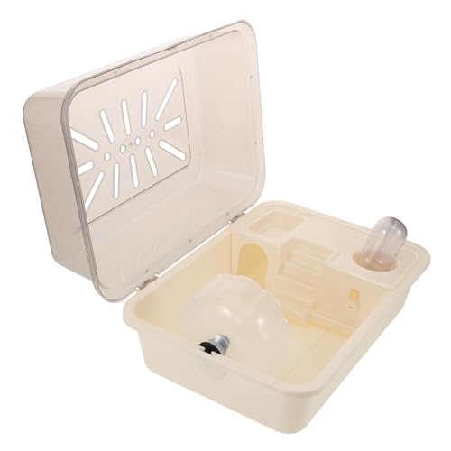 NOLITOY Transportbox Für Kleine Haustiere Hamsterkäfig Mäuse-reisekäfig Aus Kunststoff Mit Belüftungslöchern Zum Tragen Reisen Alltag Bietet Geräumigen Lebensraum Für Hamster NOLITOY Transportbox Für Kleine Haustiere Hamsterkäfig Mäuse-reisekäfig Aus Kunststoff Mit Belüftungslöchern Zum Tragen Reisen Alltag Bietet Geräumigen Lebensraum Für Hamster von NOLITOY