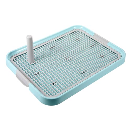 NOLITOY Plastik Welpen Toilette mit Rutschfestem Netz Tragbares Hundeklo für Kleine und Mittelgroße Hunde Indoor Haustier Trainingstablett mit Stabiler Säulengestaltung Leicht zu Reinigen NOLITOY Plastik Welpen Toilette mit Rutschfestem Netz Tragbares Hundeklo für Kleine und Mittelgroße Hunde Indoor Haustier Trainingstablett mit Stabiler Säulengestaltung Leicht zu Reinigen von NOLITOY