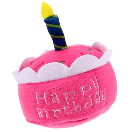 NOLITOY Hund Geburtstag Kuchen Spielzeug Plüsch Quietschspielzeug Für Hunde Geburtstagstorte Für Haustiere Kauspielzeug Für Kleine Und Mittelgroße Hunde Fördert Spiel Und NOLITOY Hund Geburtstag Kuchen Spielzeug Plüsch Quietschspielzeug Für Hunde Geburtstagstorte Für Haustiere Kauspielzeug Für Kleine Und Mittelgroße Hunde Fördert Spiel Und von NOLITOY