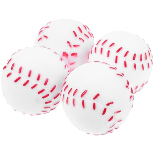 NOLITOY Quietschende Spielzeugbälle Für Hunde Für Aggressive Kauer 4 Stück Lustige Tennisbälle Gummi-Welpenspielzeug Interaktives Spielspielzeug Für Kleine/Mittlere/Große Hunde Geschenk NOLITOY Quietschende Spielzeugbälle Für Hunde Für Aggressive Kauer 4 Stück Lustige Tennisbälle Gummi-Welpenspielzeug Interaktives Spielspielzeug Für Kleine/Mittlere/Große Hunde Geschenk von NOLITOY