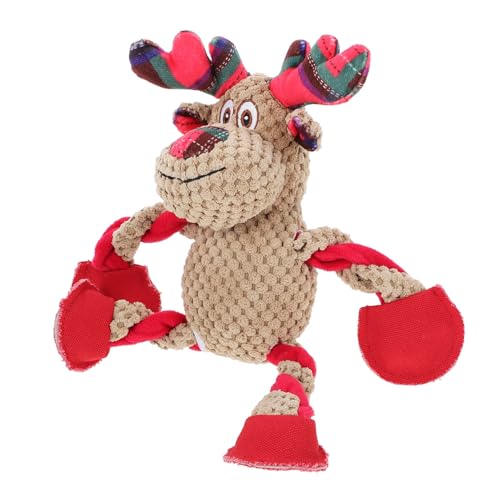 NOLITOY Quietschspielzeug Für Hunde Gefülltes Weihnachts-hundespielzeug Rentier-hundespielzeug Weihnachtsspielzeug Für Welpen Pet Mutt Quietschspielzeug Spielzeuge Hündchen Plüsch NOLITOY Quietschspielzeug Für Hunde Gefülltes Weihnachts-hundespielzeug Rentier-hundespielzeug Weihnachtsspielzeug Für Welpen Pet Mutt Quietschspielzeug Spielzeuge Hündchen Plüsch von NOLITOY
