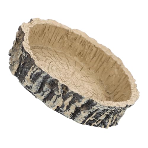 NOLITOY Realistische Terrarium Wasserschale für Reptilien und Schildkröten Lebensmittelechter Futter Wassernapf mit Glatter Oberfläche Sicher und Dekorativ für Terrarien und NOLITOY Realistische Terrarium Wasserschale für Reptilien und Schildkröten Lebensmittelechter Futter Wassernapf mit Glatter Oberfläche Sicher und Dekorativ für Terrarien und von NOLITOY
